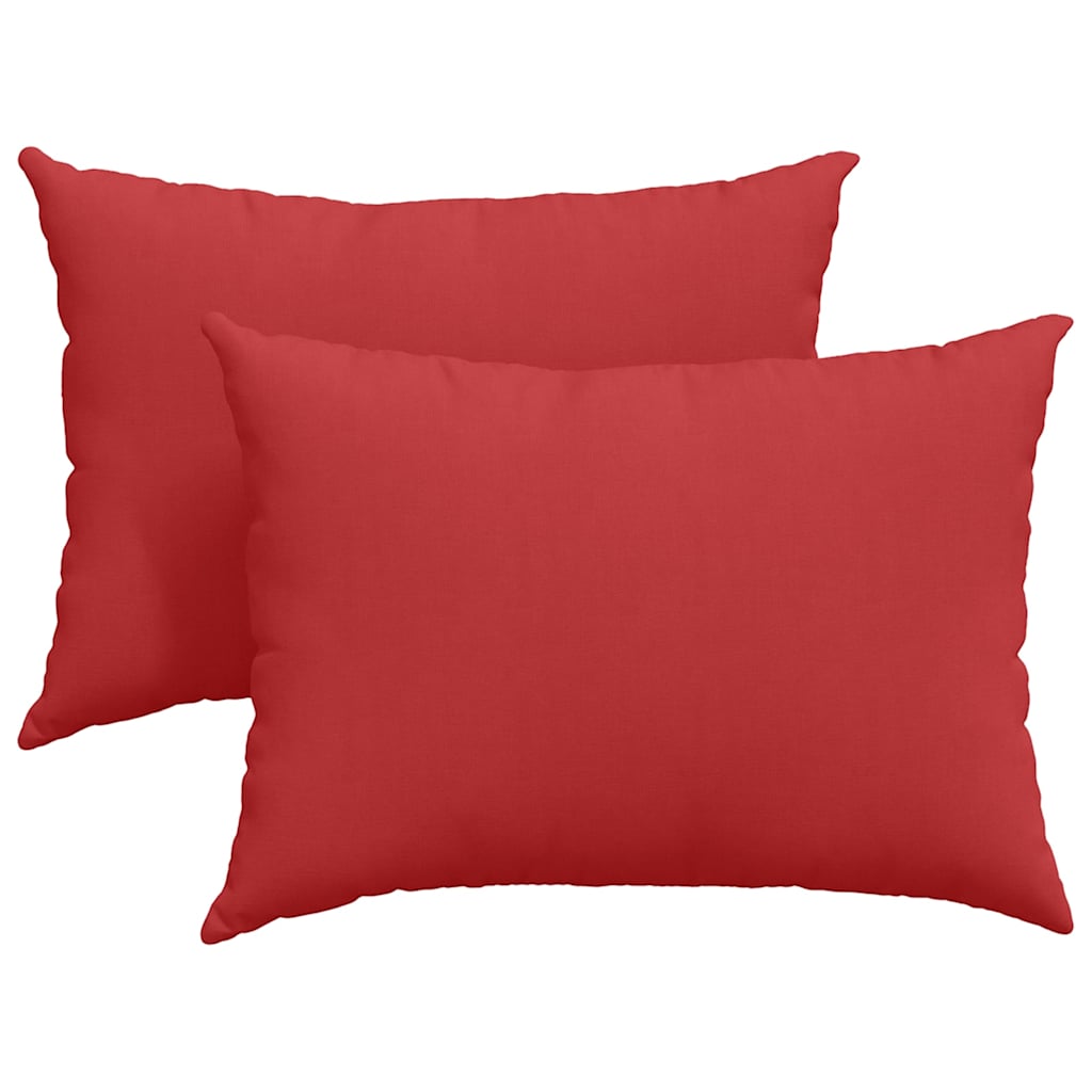 Vidaxl sofa kussens 2 pcs rood 70 x 50 cm stof