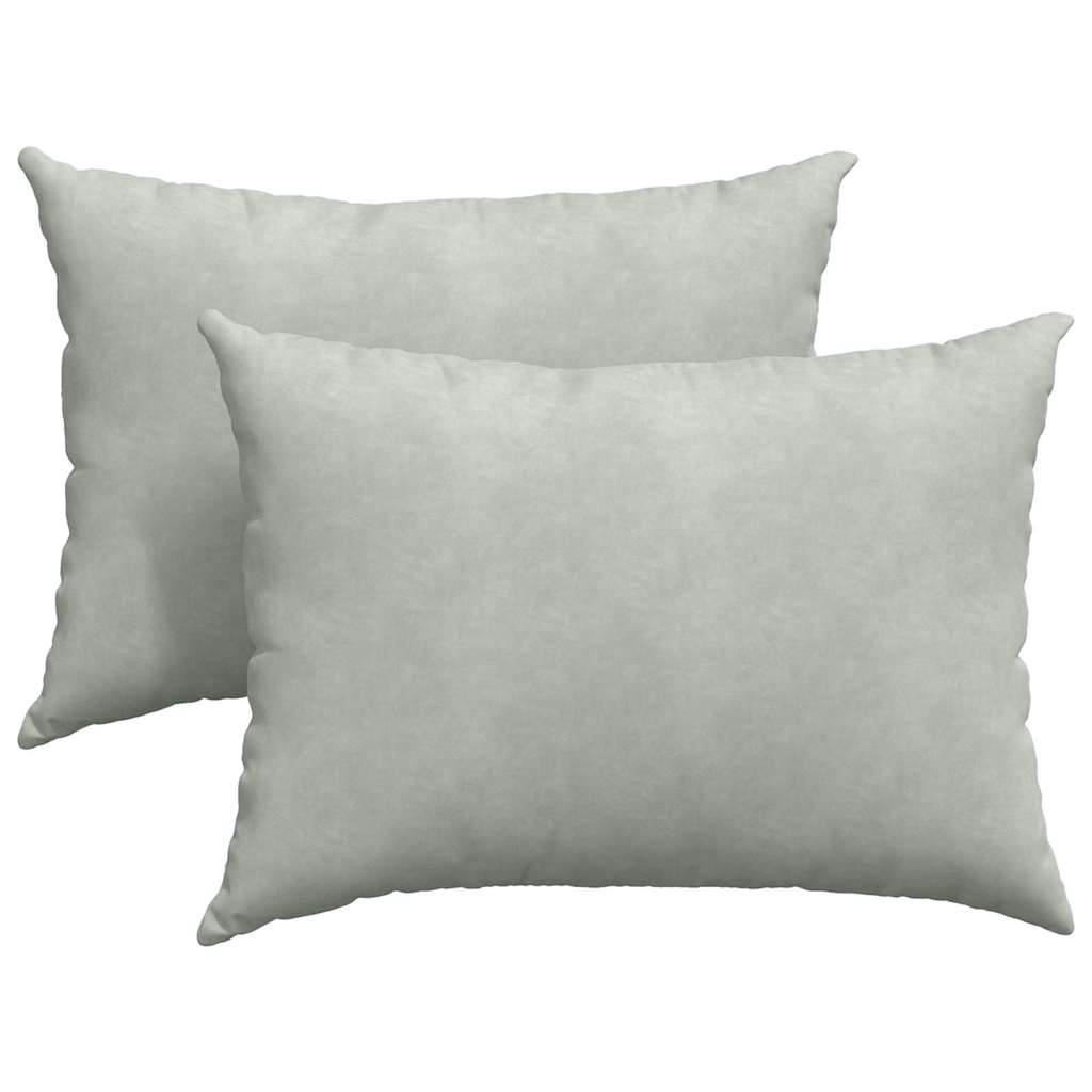 Vidaxl sofa kussens 2 stuks lichtgrijs 70 x 50 cm cordstof