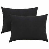 Vidaxl sofa kussens 2 stuks zwart 70 x 50 cm cordstof