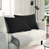 Vidaxl sofa kussens 2 stuks zwart 70 x 50 cm stof