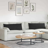 Vidaxl sofa kussens 2 pcs zwart 120 x 40 cm stof
