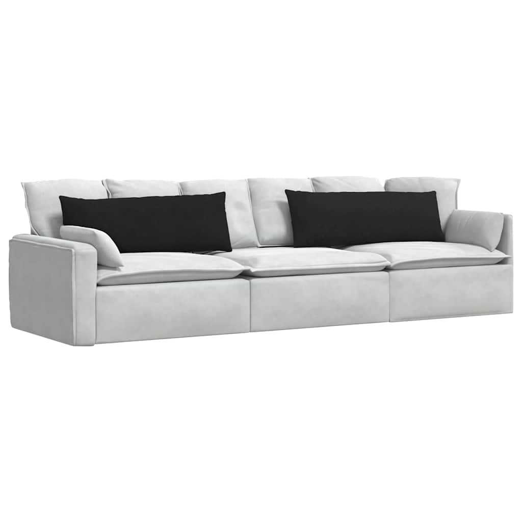 Vidaxl sofa kussens 2 pcs zwart 120 x 40 cm stof