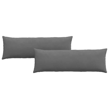 Vidaxl sofa kussens 2 st stof donkergrijs 120 x 40 cm