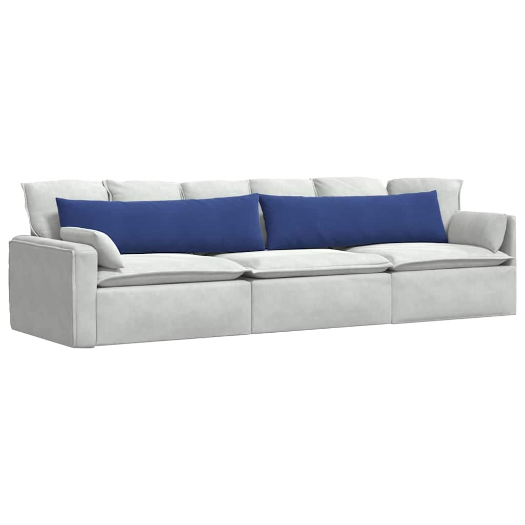 Vidaxl sofa kussens 2 stuks politieblauw 145 x 40 cm cordstof