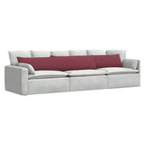 Vidaxl sofa kussens 2 pcs wijnrood 200 x 40 cm stof