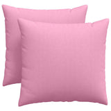 Vidaxl sofa kussens 2 pcs roze 45 x 45 cm stof
