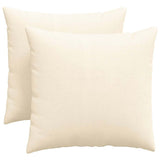 Vidaxl sofa kussens 2 stuks crème 45 x 45 cm cordstof