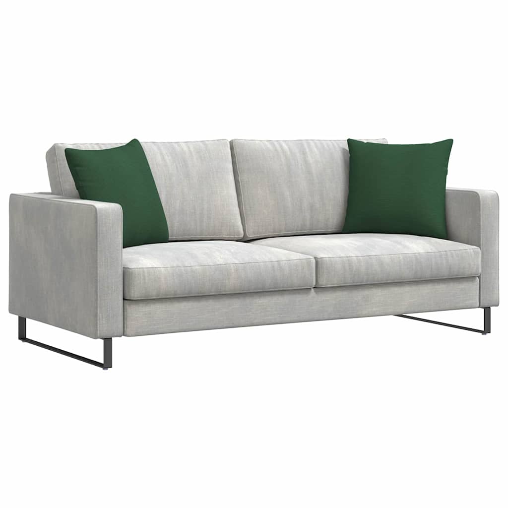 Vidaxl sofa kussens 2 stuks donkergroen 45 x 45 cm cordstof