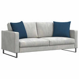 Vidaxl sofa kussens 2 pcs blauw 50 x 50 cm stof