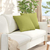 Vidaxl sofa kussens 2 st stof lichtgroen 50 x 50 cm