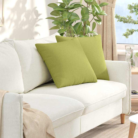 Vidaxl sofa kussens 2 st stof lichtgroen 50 x 50 cm
