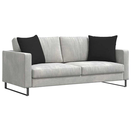Vidaxl sofa kussens 2 stuks zwart 50 x 50 cm stof