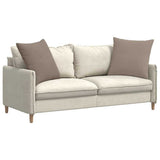 Vidaxl sofa kussens 2 stuks taupe 60 x 60 cm stof