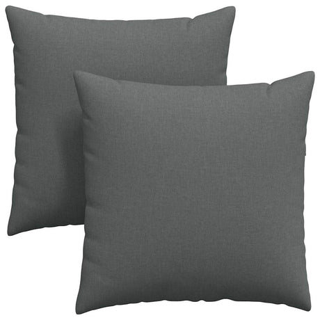Vidaxl sofa kussens 2 pcs donkergrijs 80 x 80 cm stof