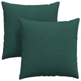 Vidaxl sofa kussens 2 pcs donkergroen 80 x 80 cm stof