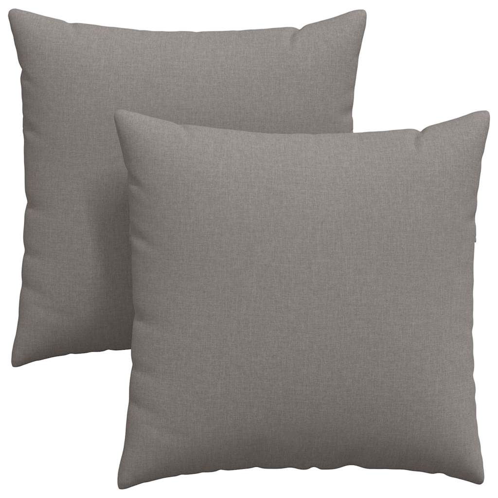 Vidaxl sofa kussens 2 pcs taupe 80 x 80 cm stof
