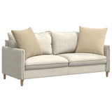 Vidaxl sofa kussens 2 st stof crème 80 x 80 cm