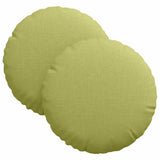 Vidaxl zitkussens 2 pcs lichtgroen ø30 x 13 cm stof