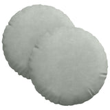 Vidaxl zitkussens 2 stuks lichtgrijs ø 40 x 13 cm fluweel