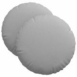 Vidaxl zitkussens 2 pcs wolkengrijs ø40 x 13 cm stof