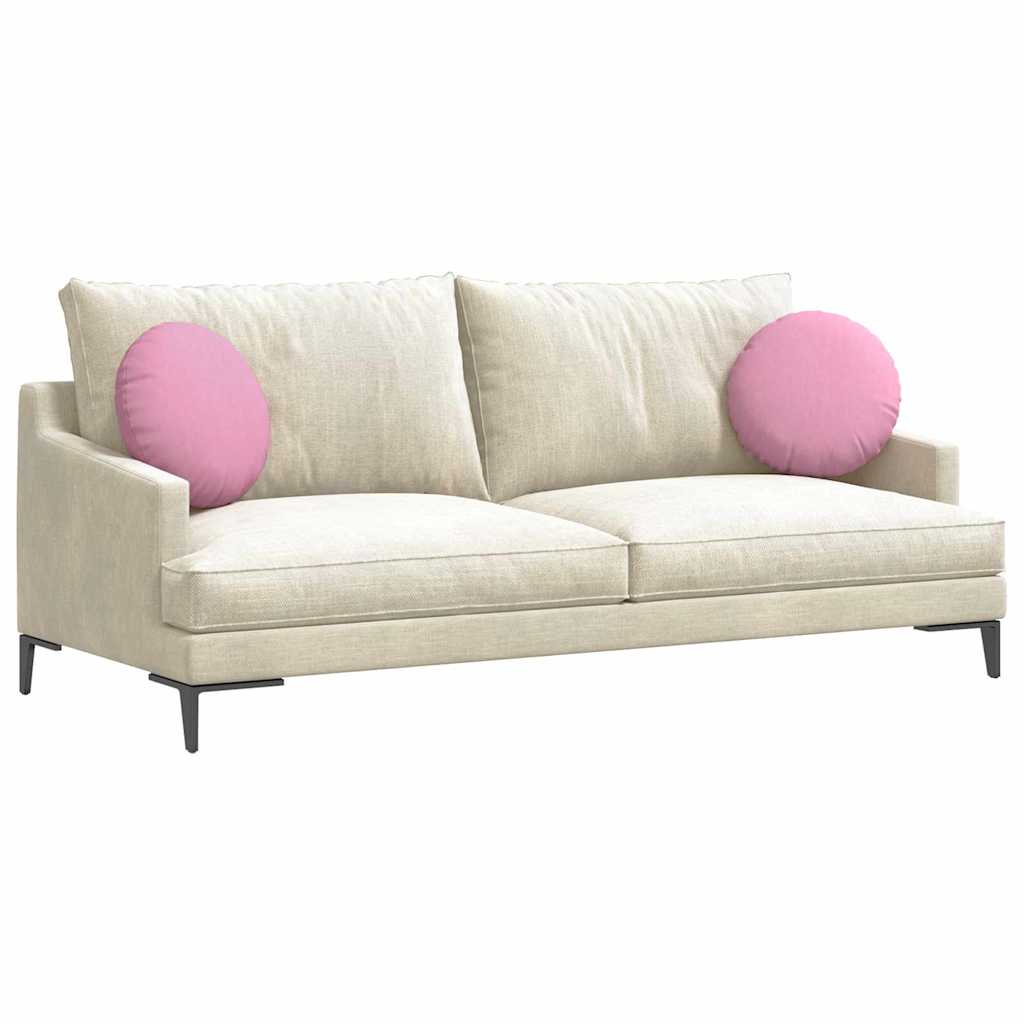 Vidaxl zitkussens 2 pcs roze ø40 x 13 cm stof