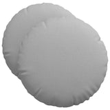 Vidaxl zitkussens 2 pcs wolkengrijs ø50 x 19 cm stof