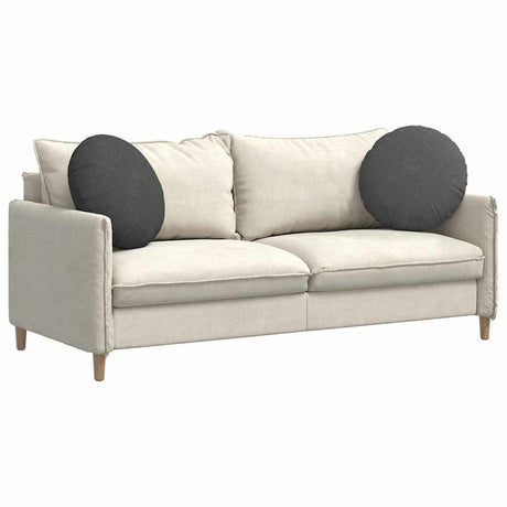 Vidaxl zitkussens 2 pcs donkergrijs ø 50 cm katoen stof