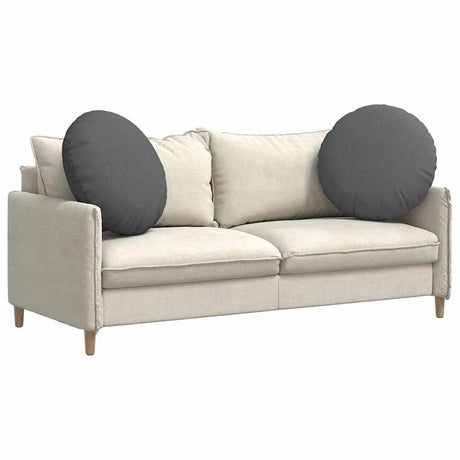 Vidaxl zitkussens 2 pcs donkergrijs ø60 x 21 cm stof