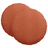 Vidaxl zitkussens 2 pcs rood-oranje ø 60 cm katoen stof