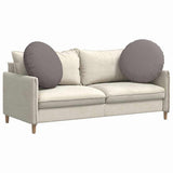 Vidaxl zitkussens 2 pcs taupe ø80 x 29 cm stof