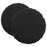 Vidaxl zitkussens 2 pcs zwart ø 80 x 29 cm fluweel