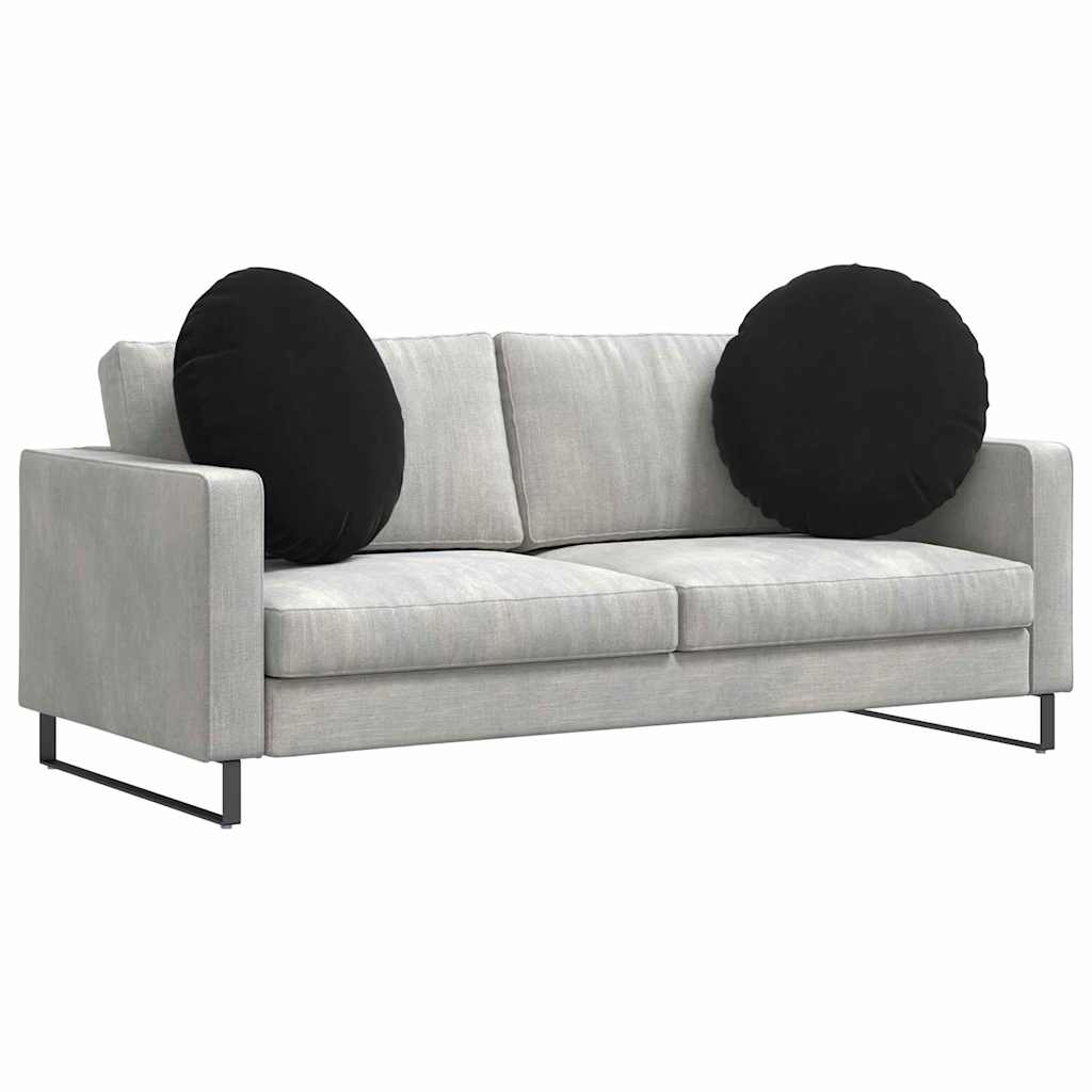 Vidaxl zitkussens 2 pcs zwart ø 80 x 29 cm fluweel