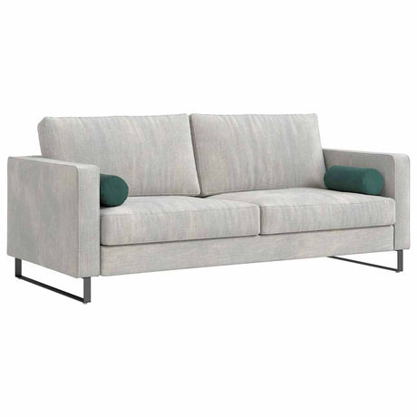 Vidaxl bolster kussens 2 stuks donkergroen ø 15 x 40 cm cordstof