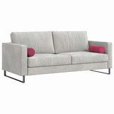 Vidaxl bolster kussens 2 stuks wijnrood ø 15 x 40 cm cordstof