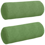 Vidaxl bolster kussens 2 stuks lichtgroen ø 25 x 70 cm cordstof