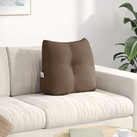Vidaxl rugkussen bruin 45 x 24 x 50 cm stof