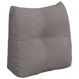 Vidaxl rugkussen taupe 45 x 24 x 50 cm stof