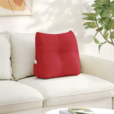 Vidaxl rugkussen rood 45 x 24 x 50 cm stof