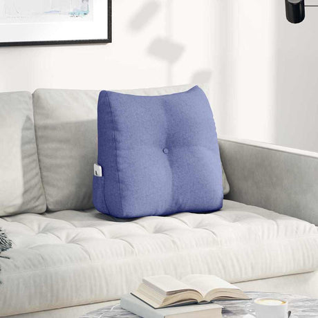 Vidaxl rugkussen jeans blauw 45 x 24 x 50 cm stof