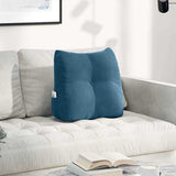 Vidaxl rugkussen blauw 45 x 24 x 50 cm fluweel