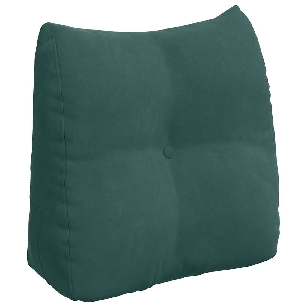 Vidaxl rugkussen donkergroen 45 x 24 x 50 cm fluweel