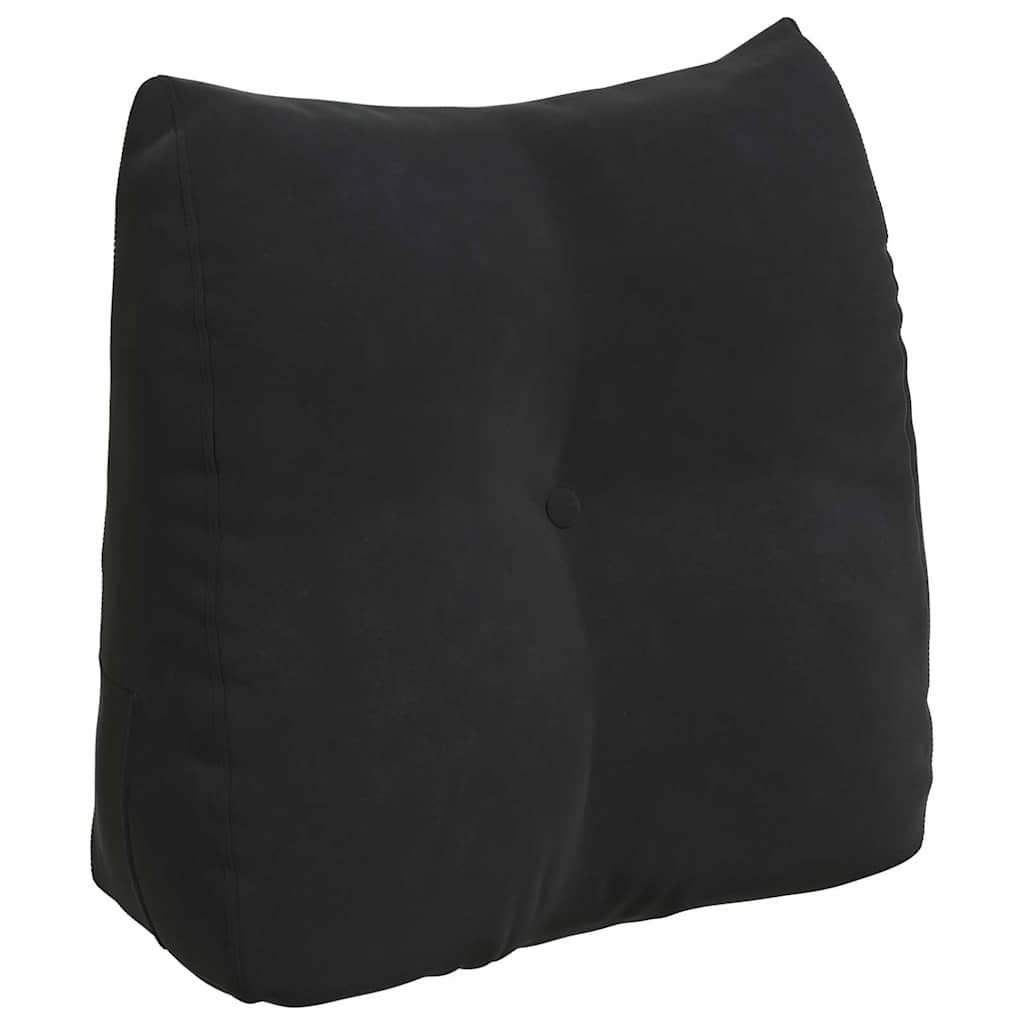 Vidaxl rugkussen zwart 45 x 24 x 50 cm fluweel