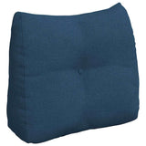 Vidaxl rugkussen blauw 60 x 24 x 50 cm stof