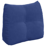 Vidaxl rugkussen politieblauw 60 x 24 x 50 cm fluweel