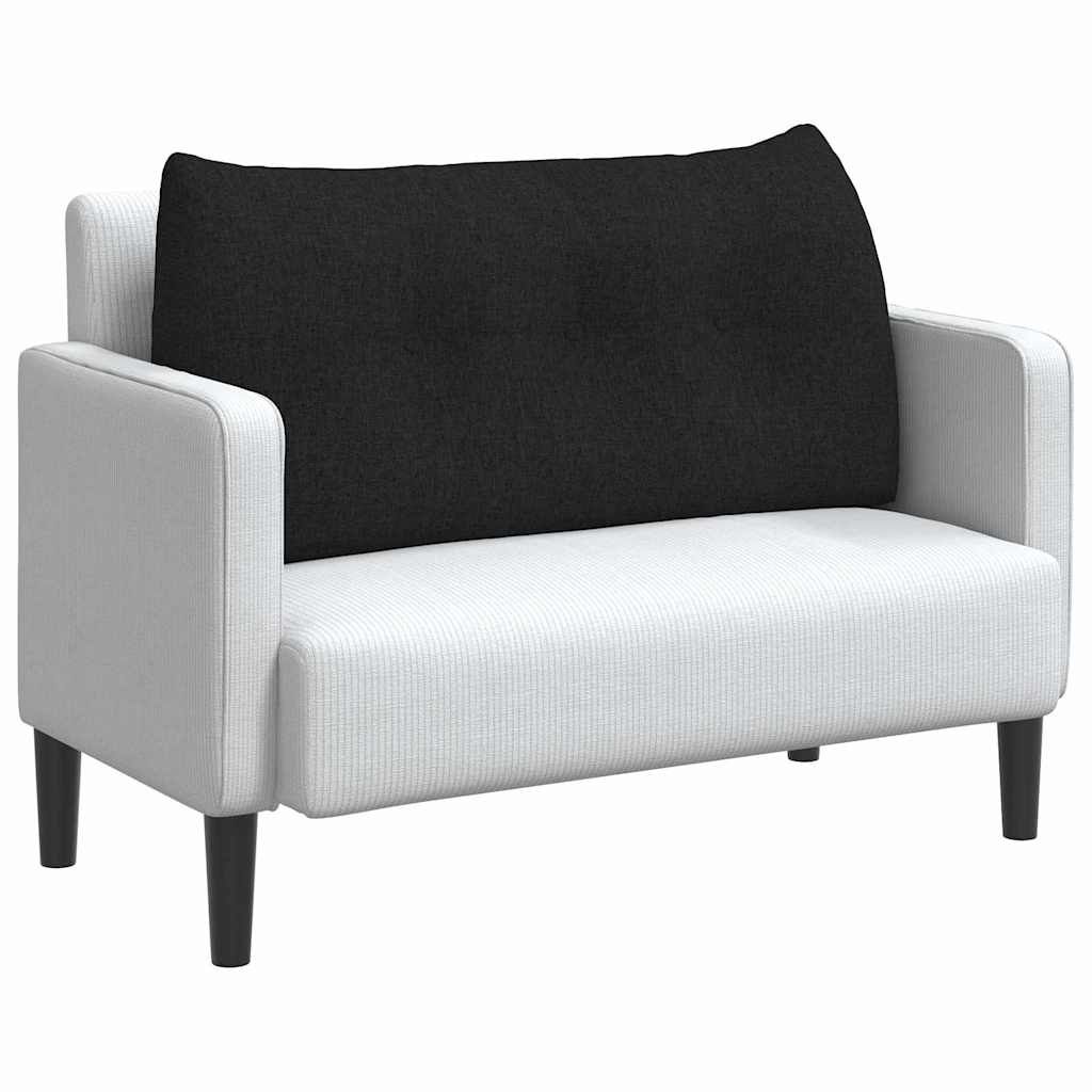 Vidaxl rugkussen zwart 100 x 24 x 50 cm stof