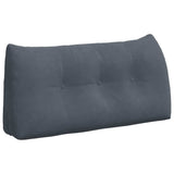 Vidaxl rugkussen donkergrijs 100 x 24 x 50 cm fluweel