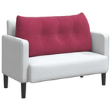 Vidaxl rugkussen wijnrood 100 x 24 x 50 cm fluweel