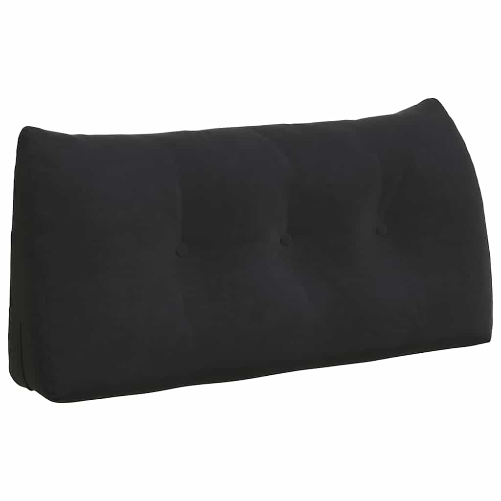 Vidaxl rugkussen zwart 100 x 24 x 50 cm fluweel