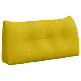 Vidaxl rugkussen geel 100 x 24 x 50 cm fluweel