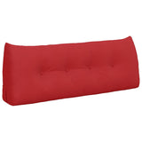 Vidaxl rugkussen rood 120 x 24 x 50 cm stof